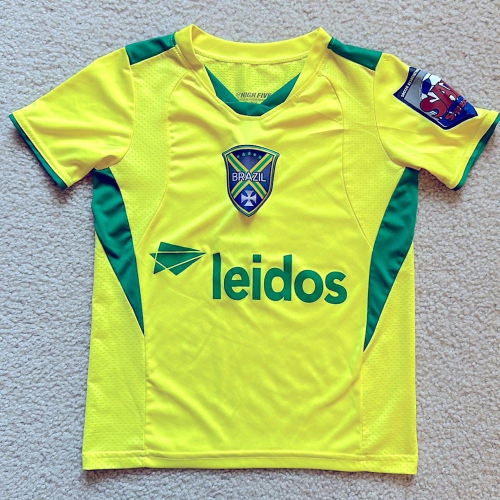 Youth Brazil soccer jersey